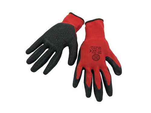 Polyester-Handschuh mit Schrumpf-Latex-Beschichtung 10