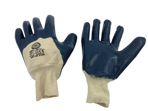 Baumwoll-Handschuh mit Nitril-Beschichtung 