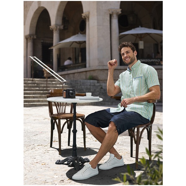 Thumbnail - Kurzarmhemd LINOLI grün