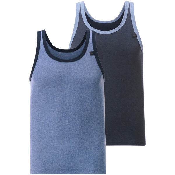 Thumbnail - 2er Pack Unterhemd ELOF blau dunkelblau