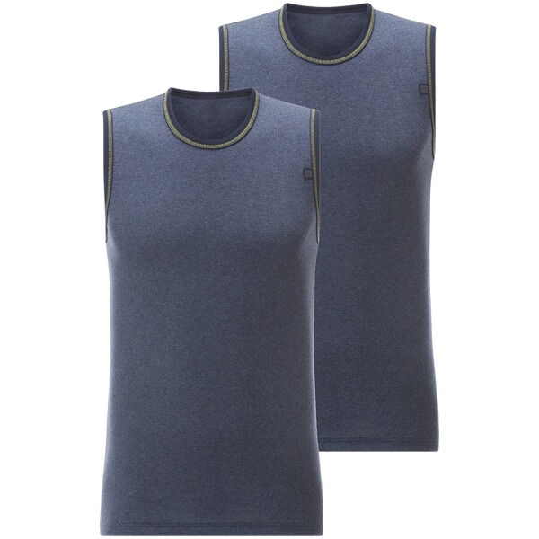 Thumbnail - 2er Pack Unterhemd HARLOS dunkelblau