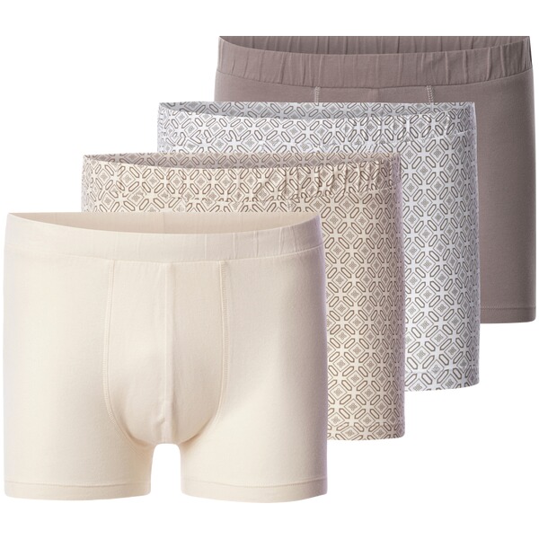 Thumbnail - 4er Pack Boxershorts VIRENZO braun beige