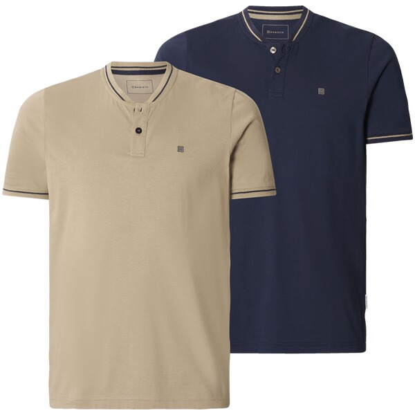 Thumbnail - Doppelpack Poloshirt JORMAR beige dunkelblau