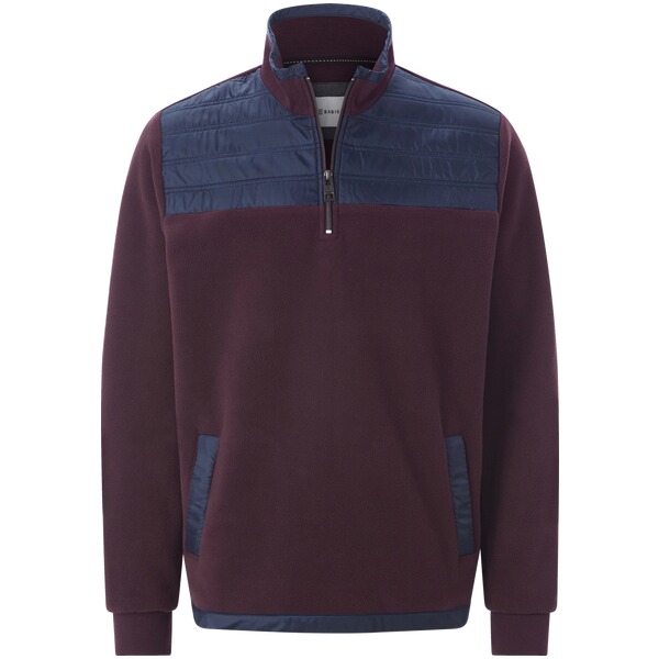 Thumbnail - Fleece-Sweatshirt ISMAEL dunkelrot