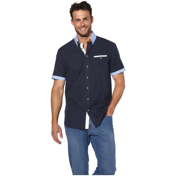 Thumbnail - Kurzarmhemd FLOREVETTO dunkelblau