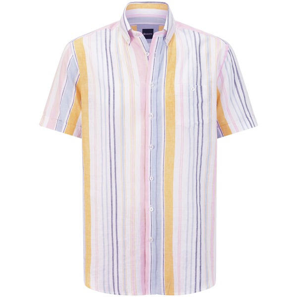 Thumbnail - Kurzarmhemd OSWALDO weiß rosa blau