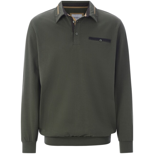Thumbnail - Langarm-Poloshirt DOROCASTI oliv