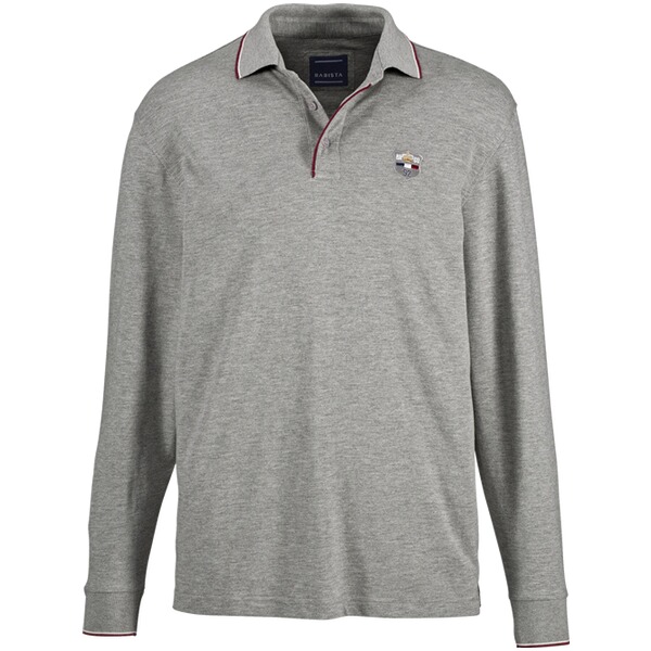 Thumbnail - Langarm-Poloshirt MILANVETZO grau