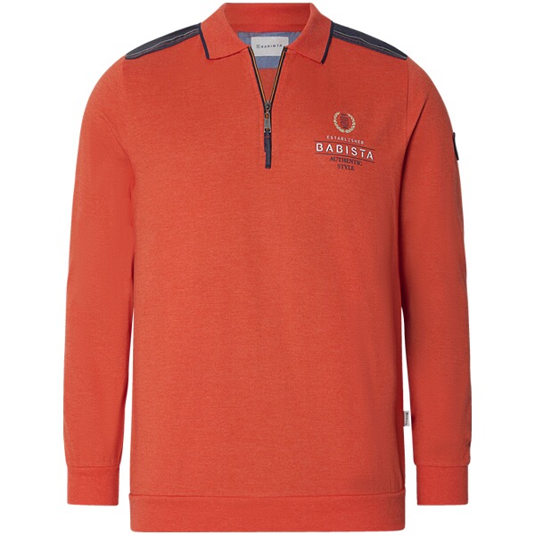 Thumbnail - Langarm-Poloshirt VELGIO hellrot