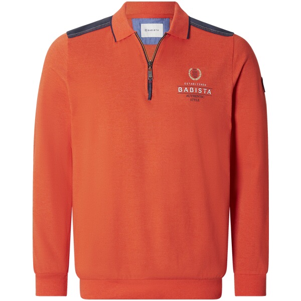 Thumbnail - Langarm-Poloshirt VELGIO hellrot