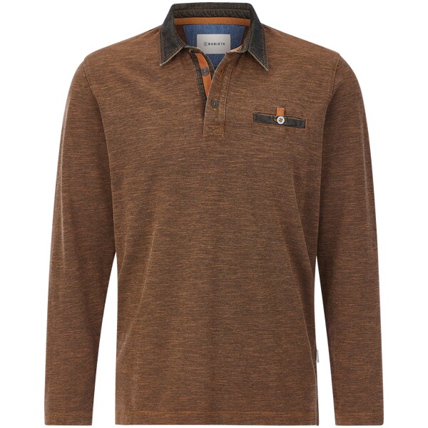 Thumbnail - Langarm-Poloshirt ZUPATERRI orange