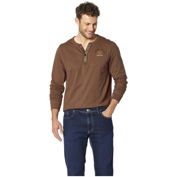 Thumbnail - Langarmshirt DANIVECCI braun