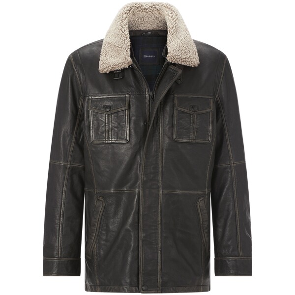 Thumbnail - Lederjacke MANSITOTZI dunkelbraun