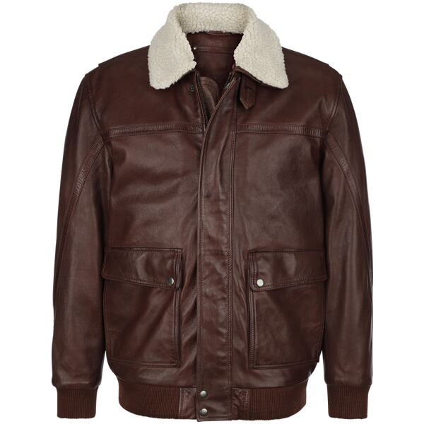 Thumbnail - Lederjacke ZELVENTO braun