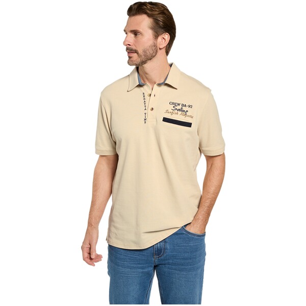 Thumbnail - Poloshirt TESSELLI beige