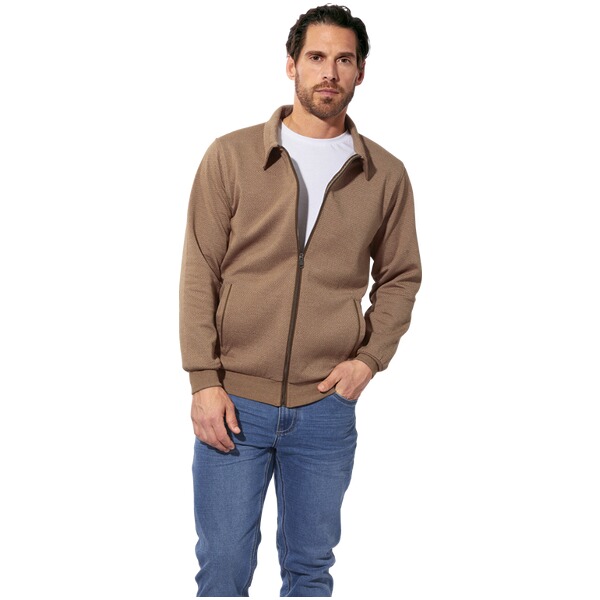 Thumbnail - Sweatjacke WERNADO braun