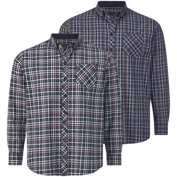 Thumbnail - Doppelpack Hemd DUKE KIPPLE dunkelblau