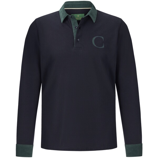 Thumbnail - Langarm-Poloshirt DUKE BLAKE dunkelblau blau