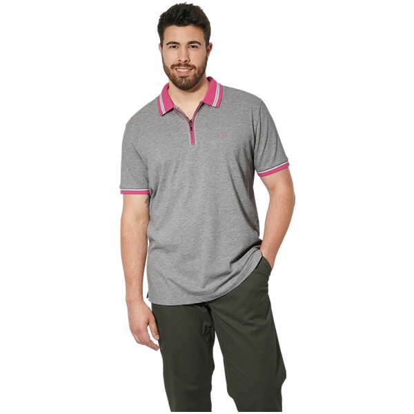 Thumbnail - Poloshirt EARL PAT hellgrau