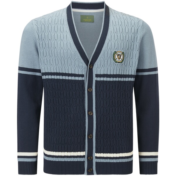 Thumbnail - Strickjacke DUKE BRAYMEN blau
