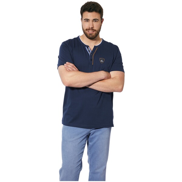 Thumbnail - T-Shirt EARL LUDUVON dunkelblau