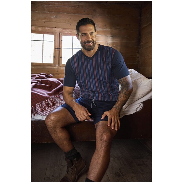 Thumbnail - Kurzer Schlafanzug LENJO dunkelblau