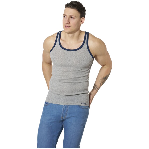 Thumbnail - 2er Pack Unterhemd WITOLD silbergrau oliv