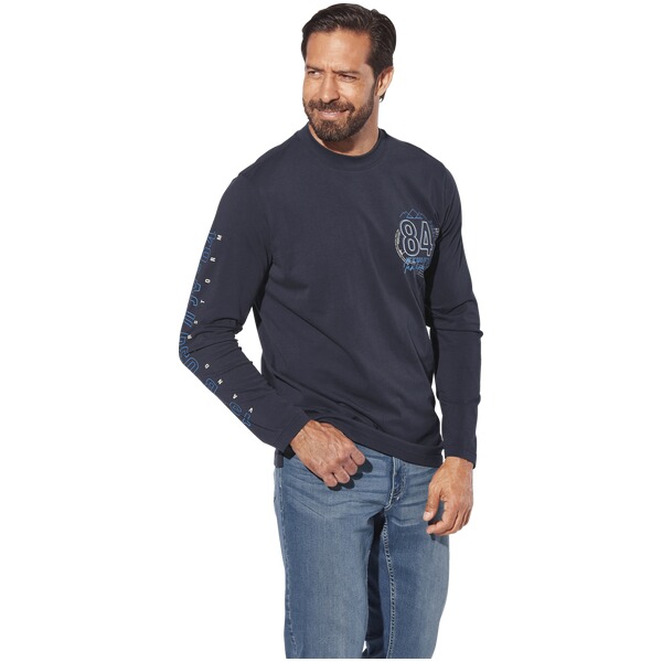 Thumbnail - 3er Pack Langarmshirt NORGARD dunkelblau