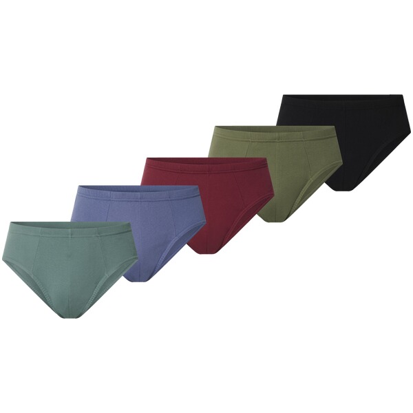 Thumbnail - 5er Pack Sportslip ERBLIN schwarz rot oliv