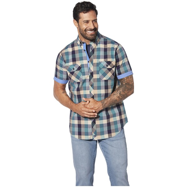 Thumbnail - Doppelpack Hemd GJELLE orange blau