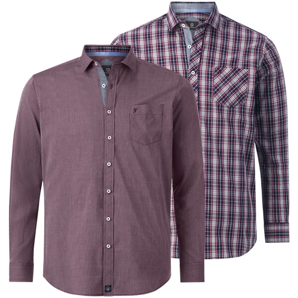 Thumbnail - Doppelpack Hemd JULIAN rot