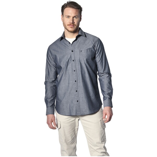 Thumbnail - Doppelpack Hemd ULFE dunkelblau weiß