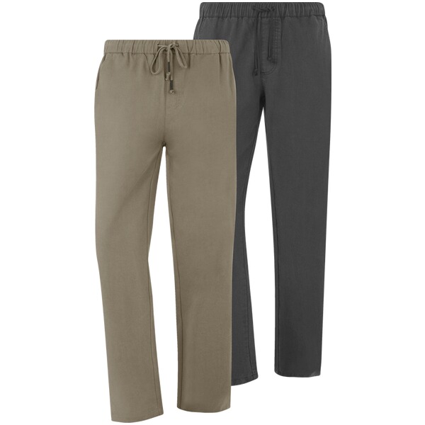 Thumbnail - Doppelpack Hose KJARTUR schwarz khaki