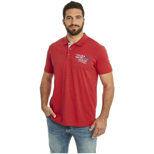 Thumbnail - Doppelpack Poloshirt DAGFINN rot dunkelblau