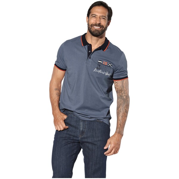 Thumbnail - Doppelpack Poloshirt MORKLUND blau petrol