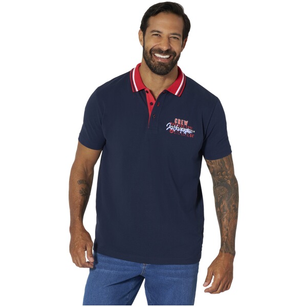 Thumbnail - Doppelpack Poloshirt TEOFIL rot dunkelblau