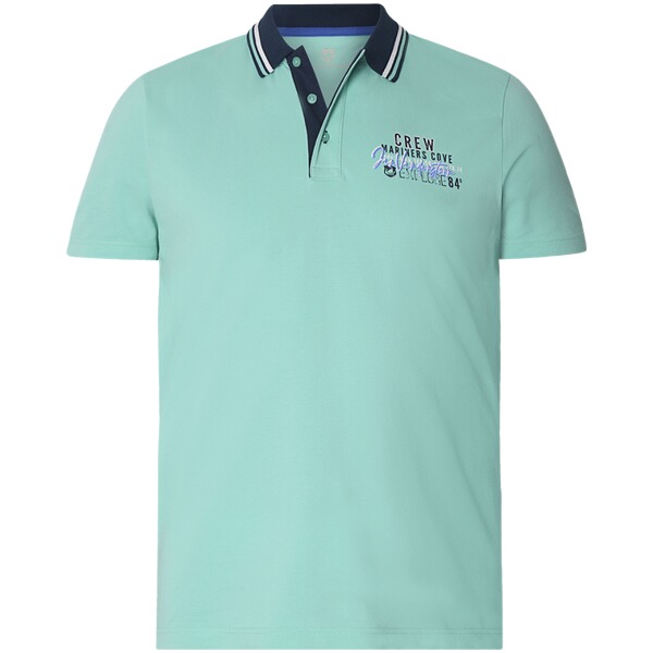 Thumbnail - Doppelpack Poloshirt TEOFIL türkis dunkelblau