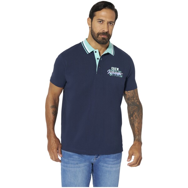 Thumbnail - Doppelpack Poloshirt TEOFIL türkis dunkelblau