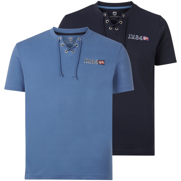 Thumbnail - Doppelpack T-Shirt MAYKO dunkelblau royalblau