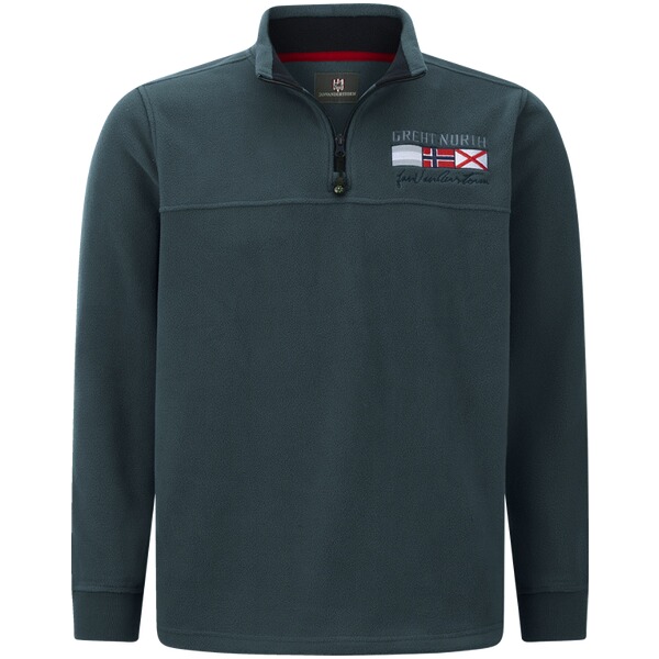 Thumbnail - Fleece-Sweatshirt SIETSE petrol