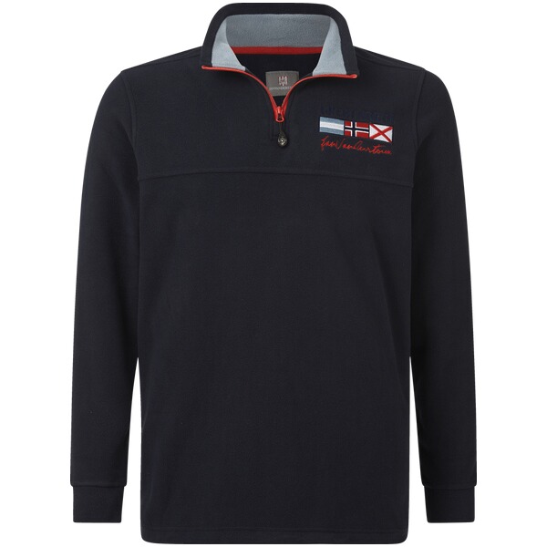 Thumbnail - Fleece-Sweatshirt SIETSE dunkelblau