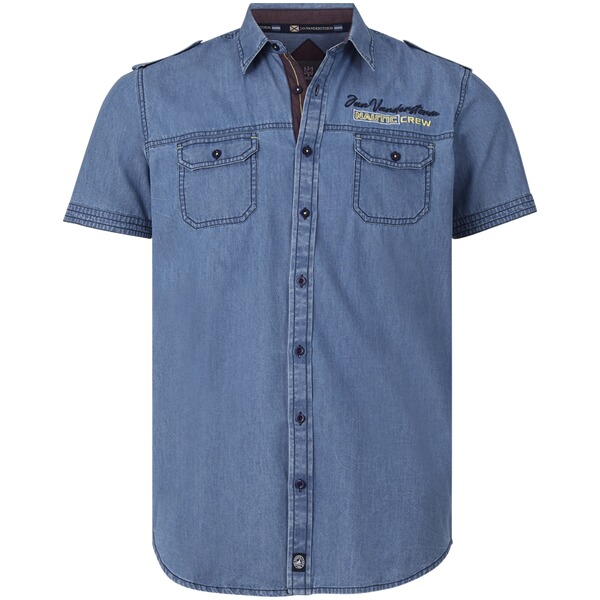 Thumbnail - Jeanshemd LORENSIUS blau