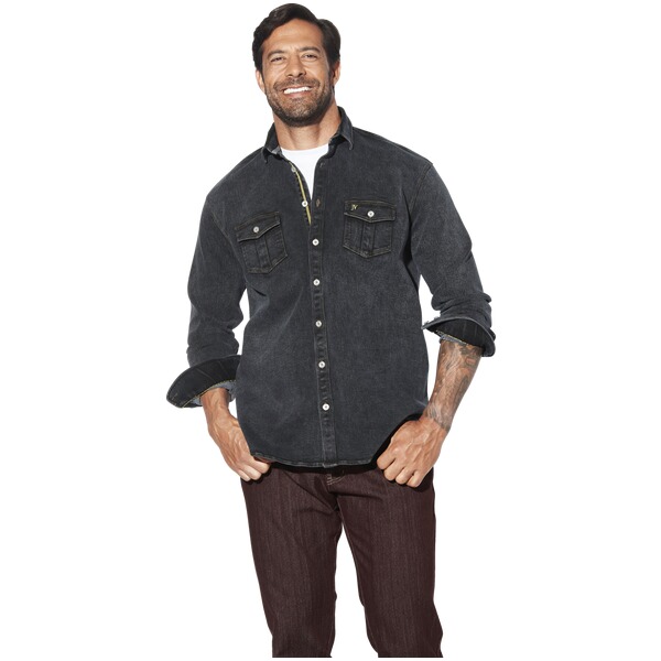 Thumbnail - Jeanshemd OLAVIK schwarz