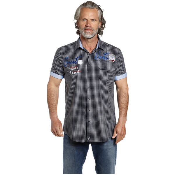 Thumbnail - Kurzarmhemd AJULE dunkelblau