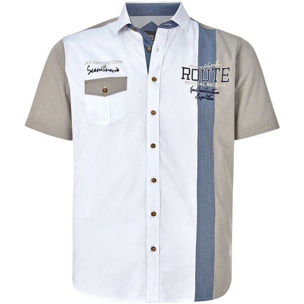 Thumbnail - Kurzarmhemd BODVAR weiß