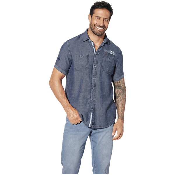 Thumbnail - Kurzarmhemd BRYNGUR blau