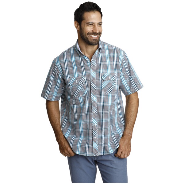 Thumbnail - Kurzarmhemd GERBURG grün grau