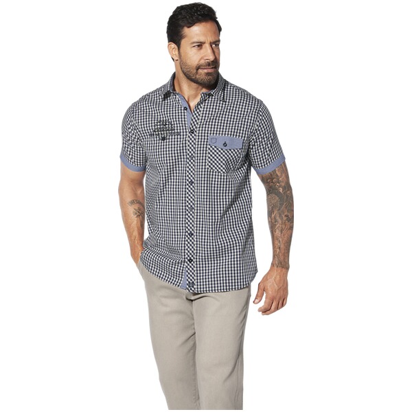 Thumbnail - Kurzarmhemd GHOTIN wollweiß