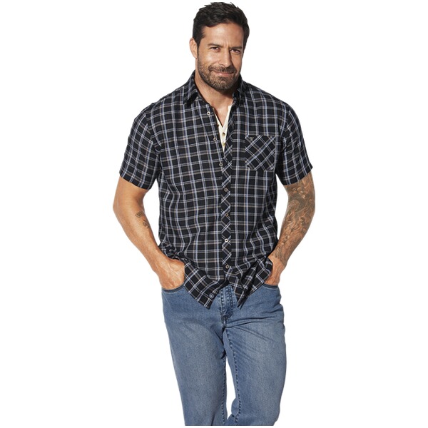 Thumbnail - Kurzarmhemd GJAADE schwarz