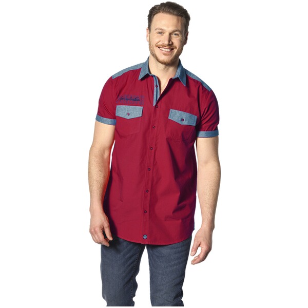 Thumbnail - Kurzarmhemd HERKKO rot